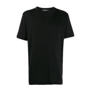 Sort V-hals T-shirt og Polo