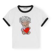 Hvid Basic Jersey Bear T-Shirt