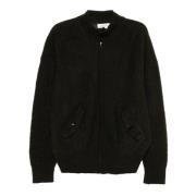 Grøn Mohair Bomber Sweater Strik Design