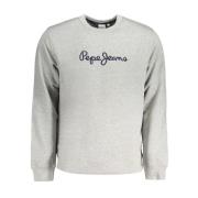 Sweatshirt med broderet logo