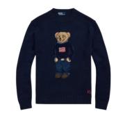 Polo Bear Broderet Pullover Sweater