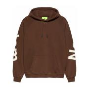 Brun Logo Line Hoodie Bomuld