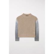 Kontrastærme Sweater