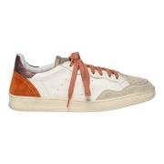 Hvid Rosa Ruskind Sneaker Metallic Glitter