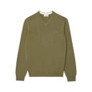 bomuld V-hals sweater