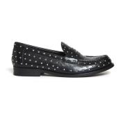 Sort Stud Loafer Klassisk Stil