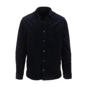 Blå Velvet Overshirt