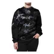 Camouflage Logo Rund Hals Sweater