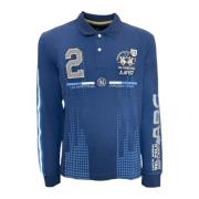 Replica Heavy Blue Polo Shirt med Logo