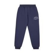 KIDS -Jogger sweatpants in blue with Iceberg institutional logo