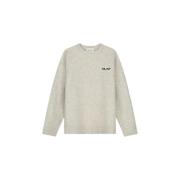 Elegant Strikket Crewneck Sweater