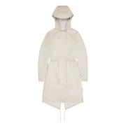 Sporty Parka med Fishtail Hem