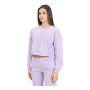 Lilla Crop Crew Neck Sweatshirt