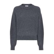 Pailletbesat Crew Neck Sweater