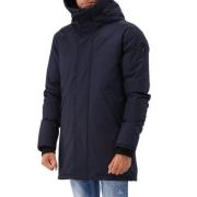 Navy Crosshatch Parka Vandtæt Dun