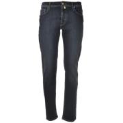 Slim Fit Dark Denim Jeans