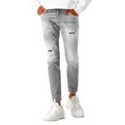 Slidte Skater Jeans med Malingssprøjt