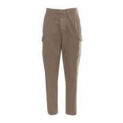 Cargo Bukser - Brun, Slim Fit