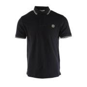 Slim Fit Blå Polo Skjorte