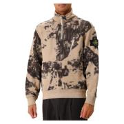 Camouflage Half Zip Sweater Duegrå