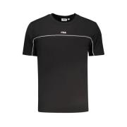 Sort Bomulds T-Shirt | Stil: Schwarzes