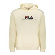 Beige Sweatshirt med lange ærmer Broderet logo