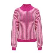 Langærmet sweater til kvinder (Rose Violet)