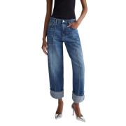 Cropped Straight Jeans Array Large