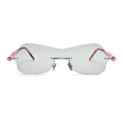 Rimless Mask Solbriller - Sølv/Fuchsia