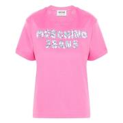 Pink Bomuld Jersey T-Shirt