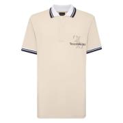 Casual kortærmet poloshirt beige