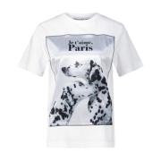 Moderne bomuldst-shirt med print