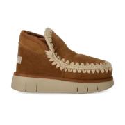 Cognac Bounce Sneaker med Uldstrik