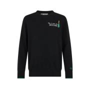 Broderet Crew Neck Sweater