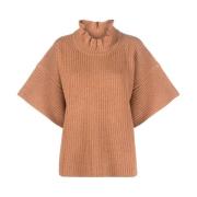 Casual Brun Uld Sweater