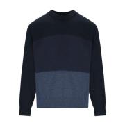 Blåt Gradient Uld Jumper