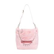 Vendbar Skuldertaske Isabelle Pink