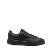 Sorte Court Sneakers Lave Hæle Trainers