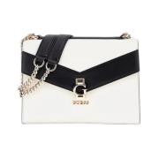 Hvid Crossbody Taske med Flap