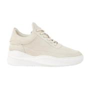 Beige Ruskind Sneakers Eva Sky