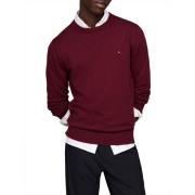 bomuld rund hals sweater Bordeaux