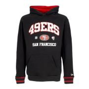 San Francisco 49ers Oversized Hoodie Sort/Rød