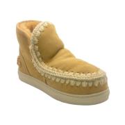 Beige Eskimo Sneaker med Metallic Logo