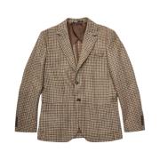 Slim Uld Brun Blazer