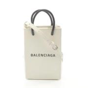 Pre-owned Laeder balenciaga-tasker