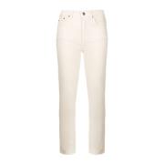 Hvid Slim Fit Straight Jeans