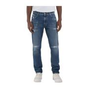 Vintage Slim Fit Denim Jeans