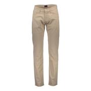 Beige Bomuld Jeans Bukser, 5-Lomme