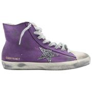 Lilla Glitter Sneakers - High Top