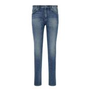 Slim Fit Denim Jeans med Fem Lommer